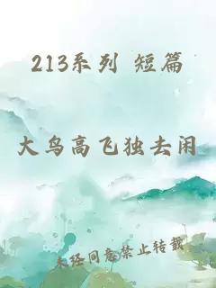 213系列 短篇