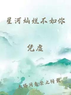 星河灿烂不如你