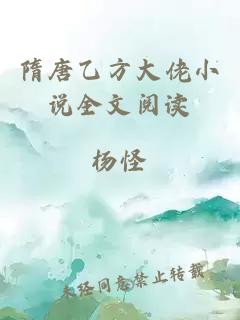 隋唐乙方大佬小说全文阅读